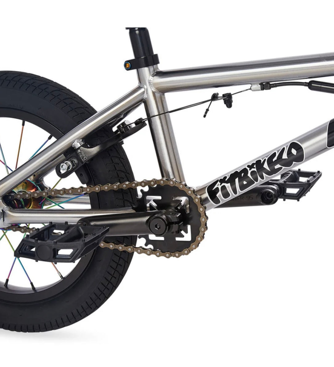 FIT MISFIT 14" CAIDEN BMX Bike For Sale, BRUSHED CHROME 14.25" TT, excellent starter bike, nationwide delivery is available.