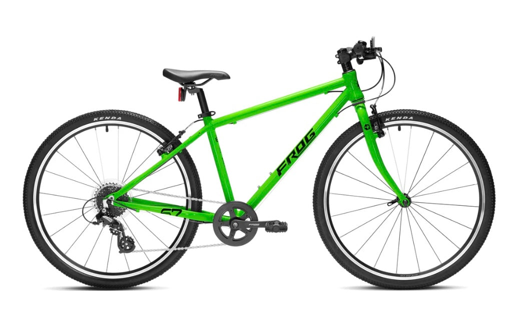 Brand New Frog Bike For Sale, Neon Green Frog 67, 26” wheels, 8 Speed, V brakes, very lightweight, nationwide delivery is available.
