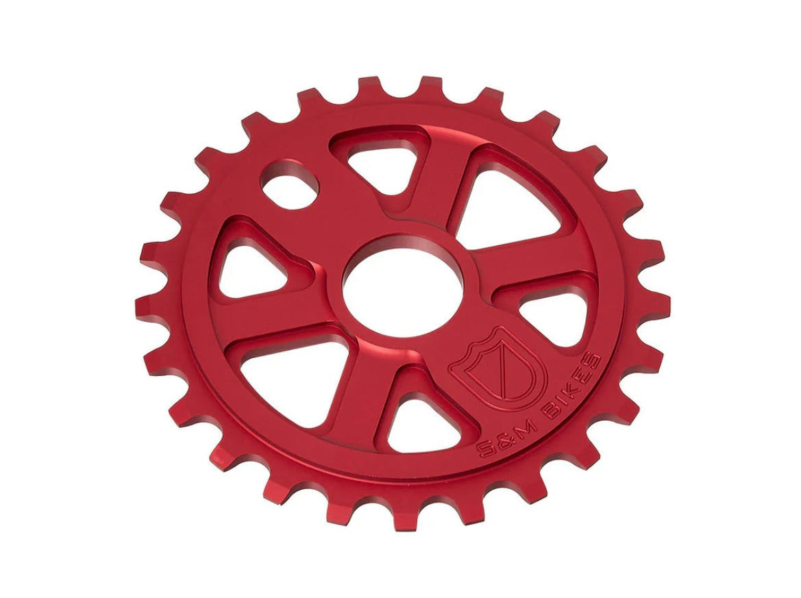 S&M X-MAN Sprocket Blood Red 28T