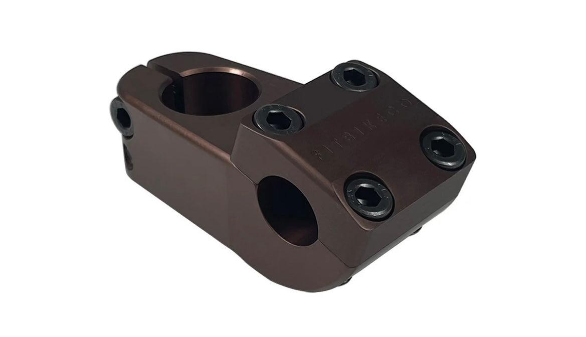 Fit Aitken BMX Stem black with gold bolts, gold with black bolts or brown.