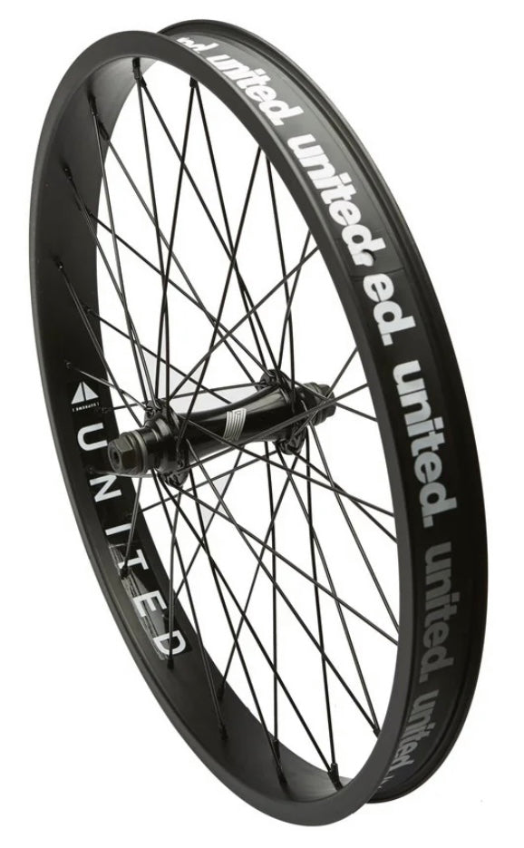 United Supreme BMX Front Wheel, black, 36 spoke, nationwide delivery is available.