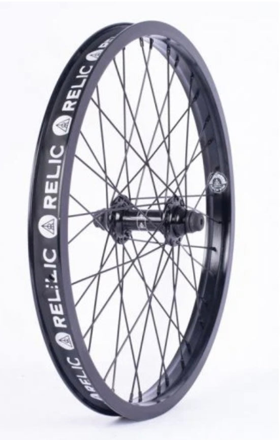 Relic Revolve Front BMX wheel, black, 36 spoke, 10mm axle, nationwide delivery is available.