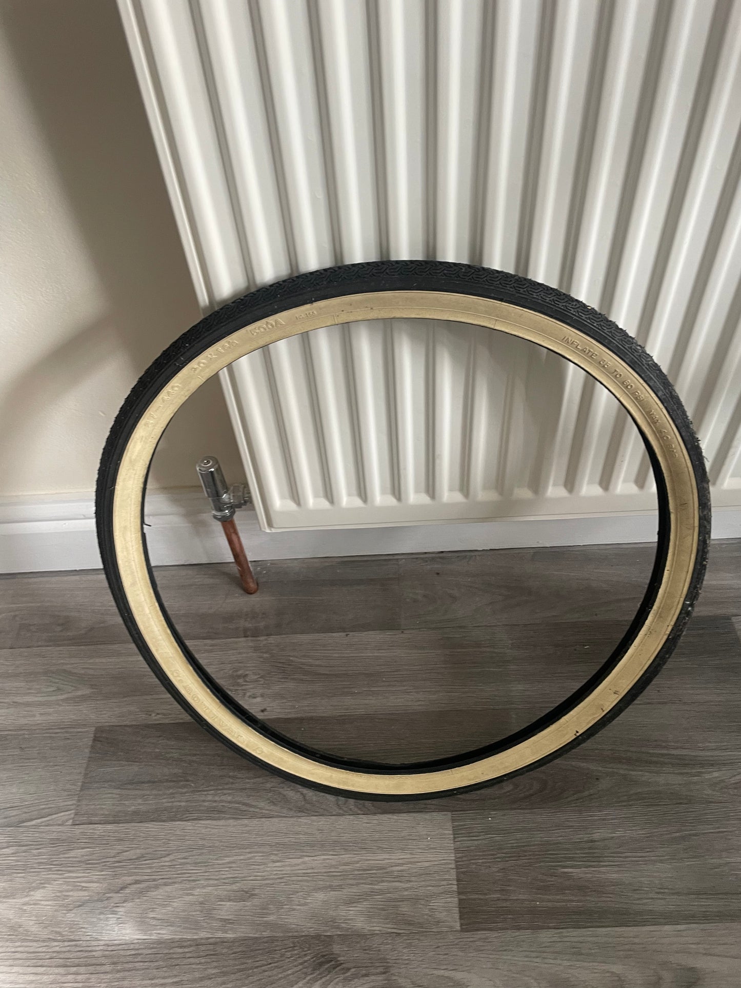 Swallow White Wall Bicycle tyre New Old Stock 20 X 1 3/8 Shopper / Shopping Bike Raleigh BSA.