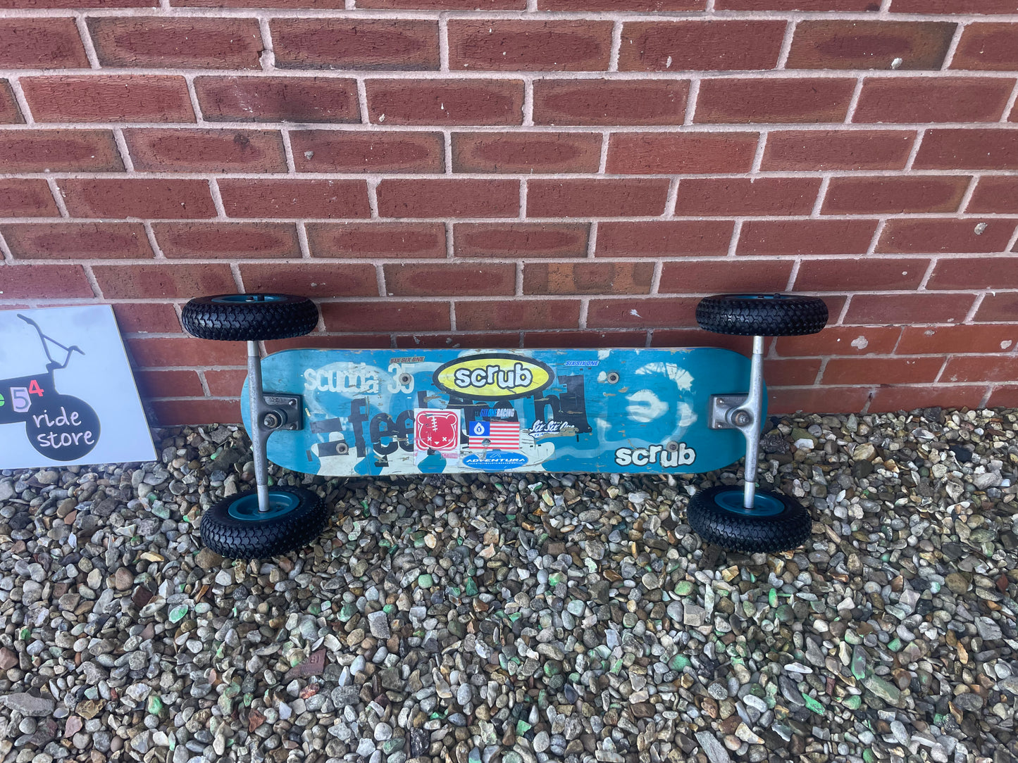 Used Scrub mountain board, wind board, kite board for sale.