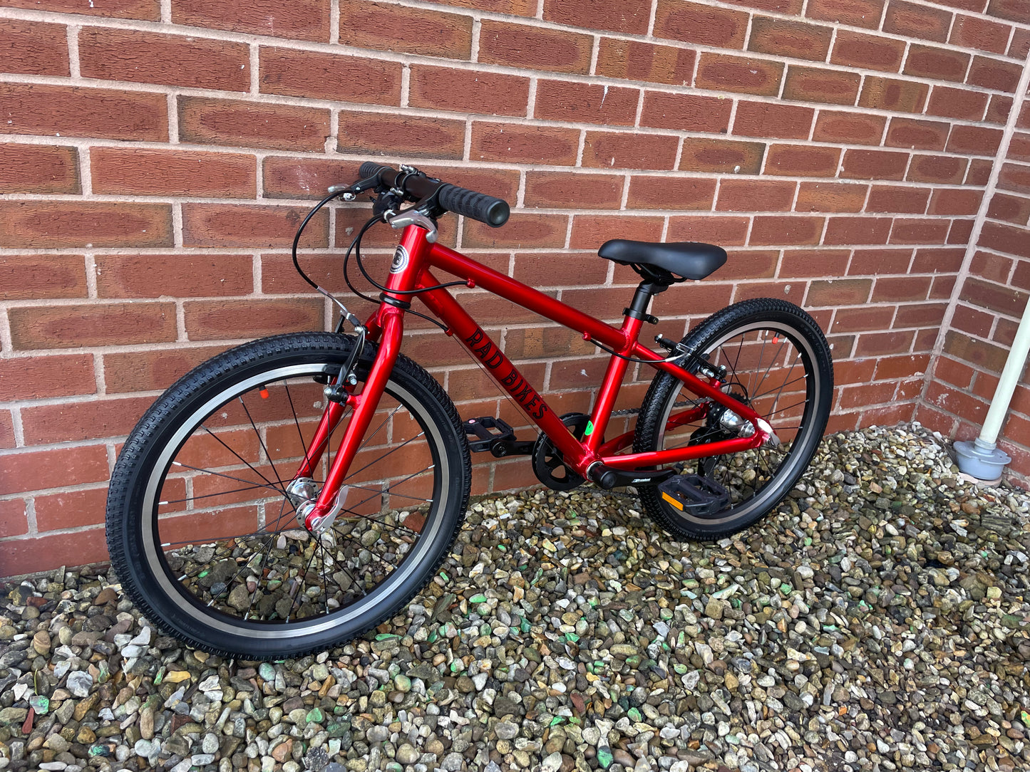 New Rad Bikes 20” for sale, metallic candy apple red, 20” wheels, 7 speed, very lightweight aluminium frame, delivery is available.