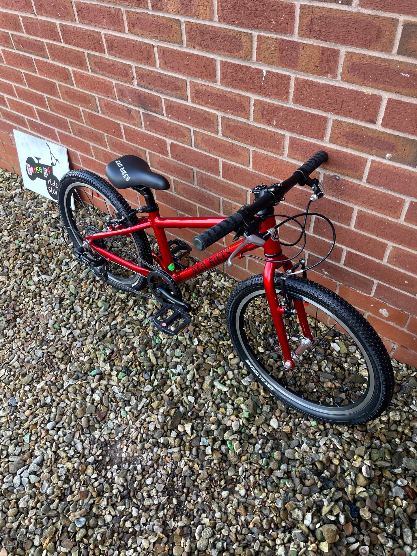 New Rad Bikes 20” for sale, metallic candy apple red, 20” wheels, 7 speed, very lightweight aluminium frame, delivery is available.