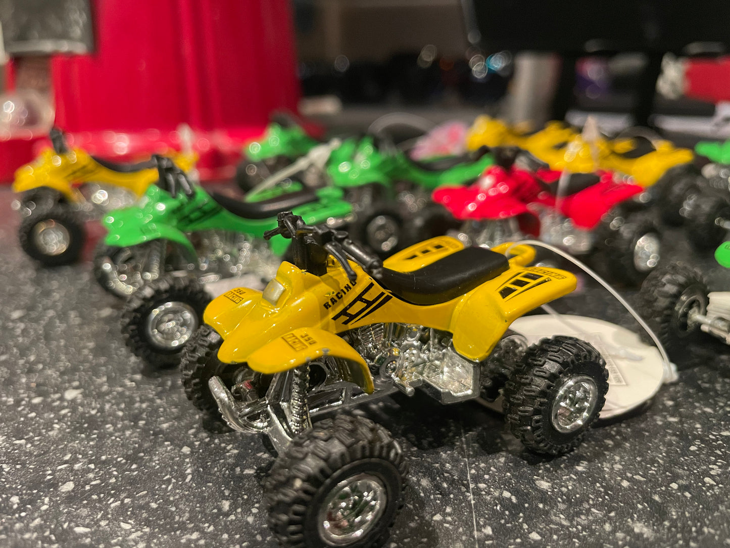 Toy Quad Bikes pull back and go quad racing toys Yamaha Honda Suzuki Kawasaki