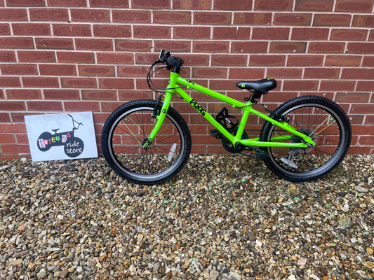 A Used Frog Bike For Sale, green, 52 with 20” wheels, 8 speed, V brakes, excellent condition, UK delivery is available.