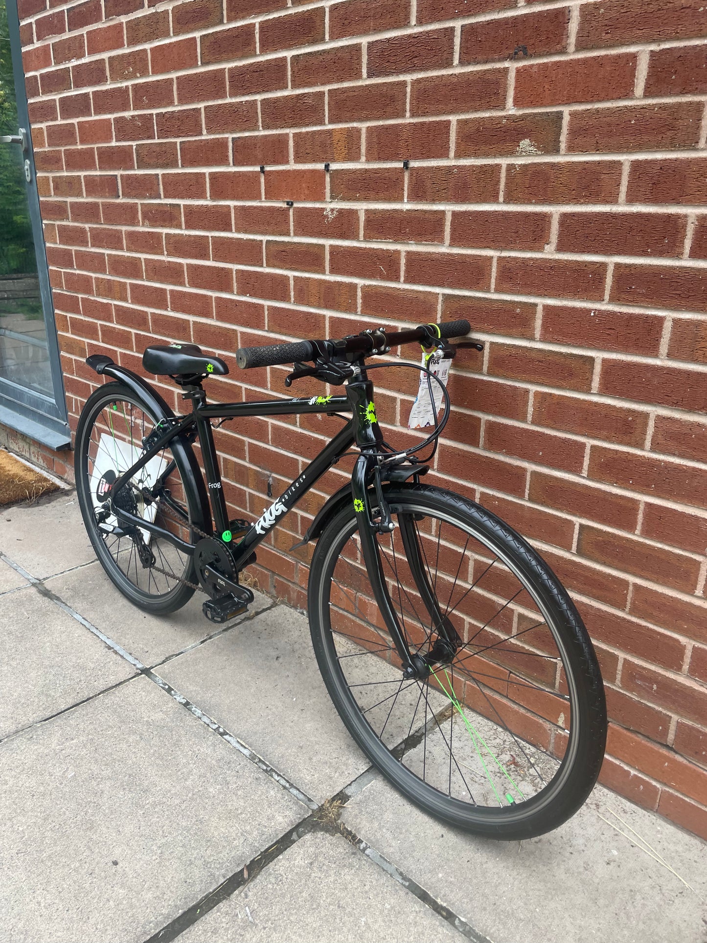 A Pre Loved Frog Bike For Sale, Black Frog 73, 26” wheels, 8 gears, V brakes, mudguards, very lightweight, 3 months warranty, nationwide delivery is available.