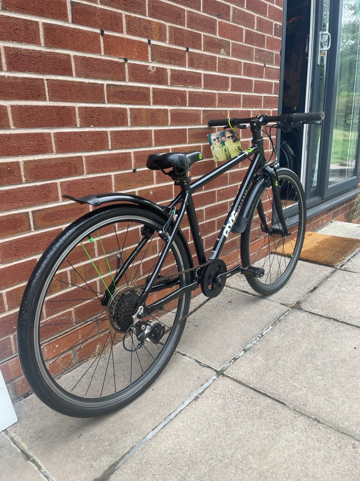 A Pre Loved Frog Bike For Sale, Black Frog 73, 26” wheels, 8 gears, V brakes, mudguards, very lightweight, 3 months warranty, nationwide delivery is available.