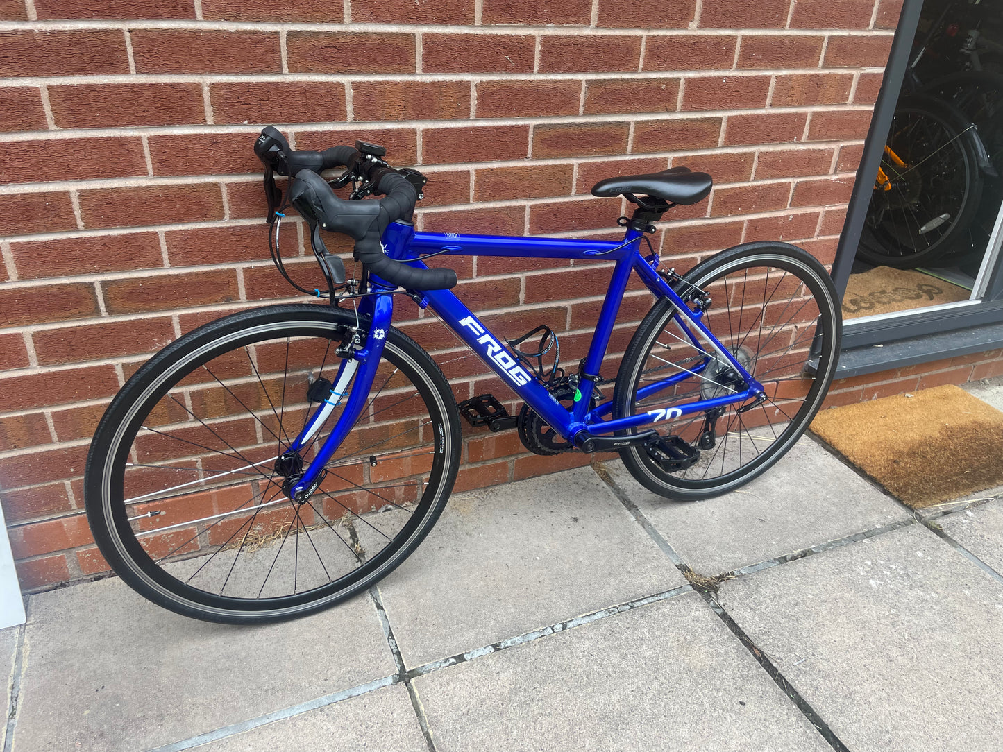 A Pre Loved Frog Bike For Sale, Electric Blue Frog 70 youth competition road bike, excellent condition, rides like new, 3 months warranty, nationwide delivery is available.