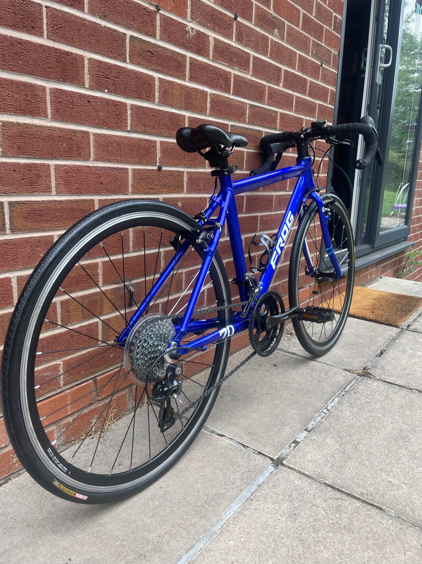 A Pre Loved Frog Bike For Sale, Electric Blue Frog 70 youth competition road bike, excellent condition, rides like new, 3 months warranty, nationwide delivery is available.
