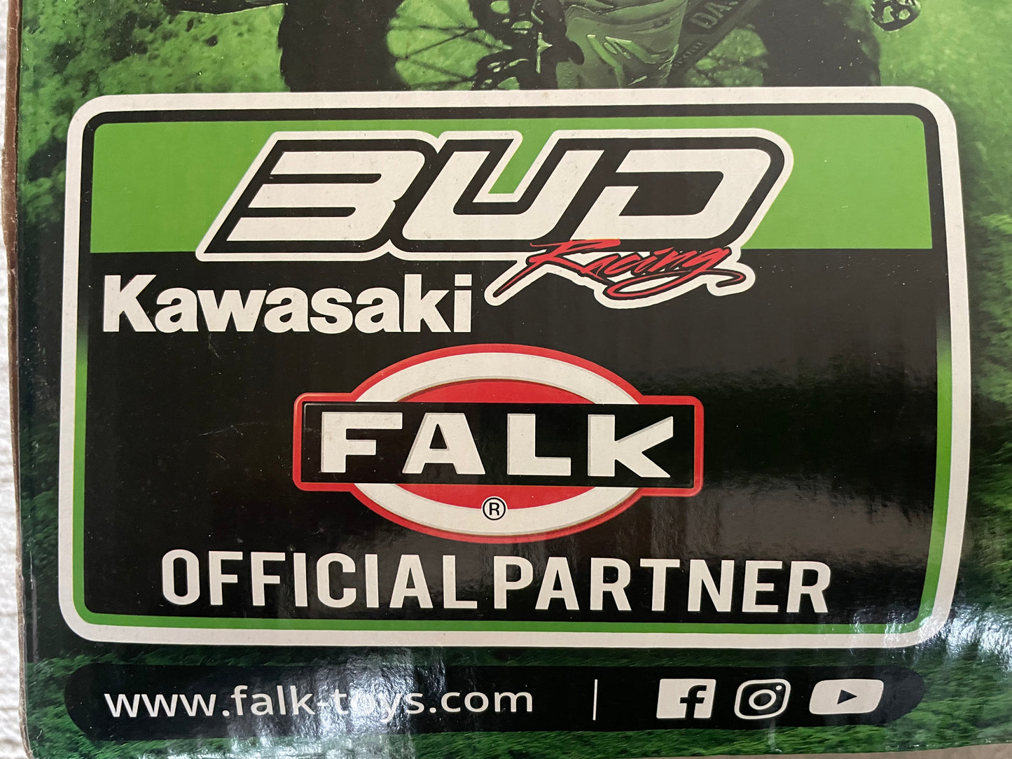 Brand new balance bike Falk balance bike Bud Racing Kawasaki balance bike motocross balance bike