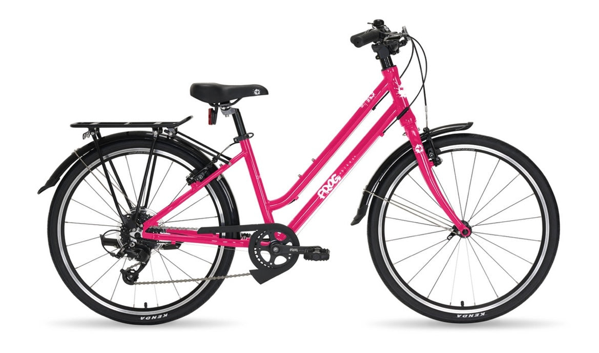 Brand New Frog Bike City 61 For Sale, available in Pink, Black and Teal. 24” wheels, 8 speed, V brakes, luggage rack, very lightweight aluminium frame, nationwide delivery is available.