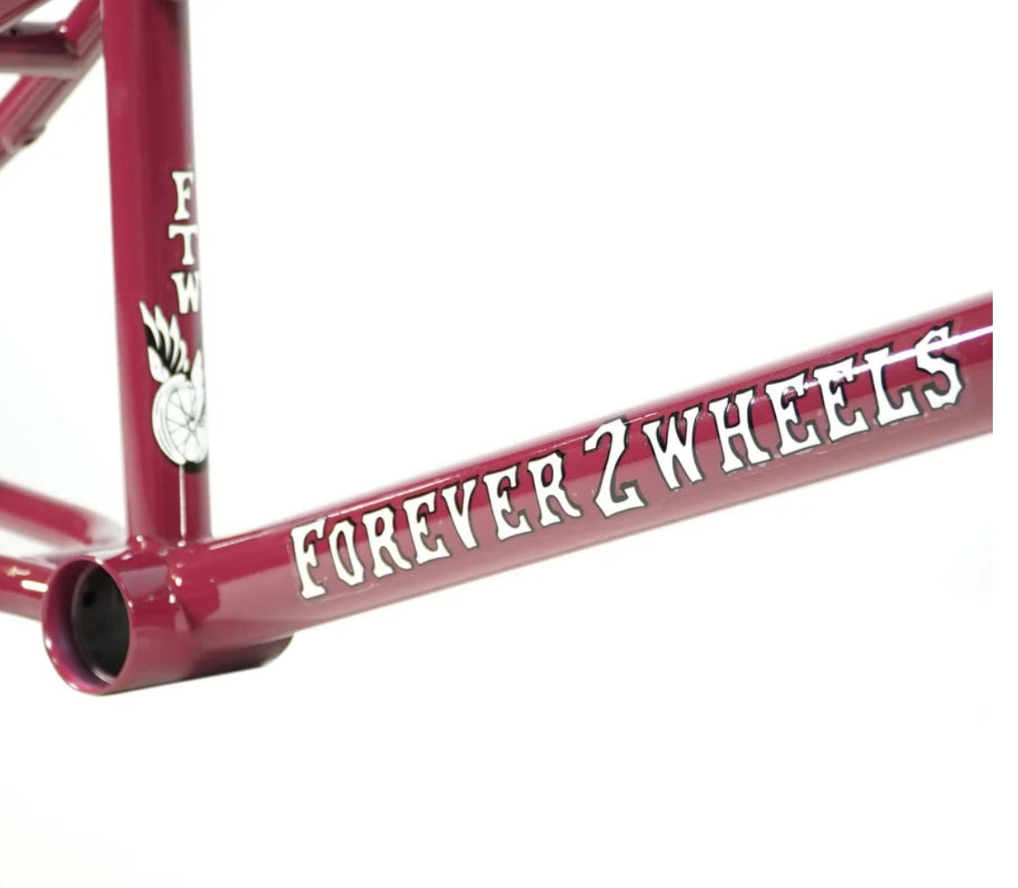 ALIVE FTW FRAME BURGUNDY 21” Top Tube, BMX Frame For Sale, nationwide delivery is available