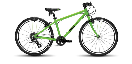 Brand New Frog Bike For Sale, Frog 61, available in Green, Orange, Red, Purple, Blue and Black. 24” wheels, 8 speed, V brakes, very lightweight, nationwide delivery is available.