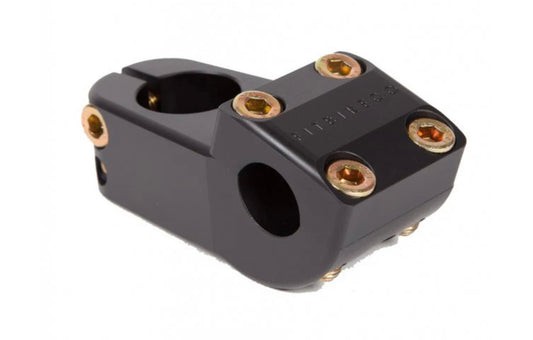 Fit Aitken BMX Stem black with gold bolts, gold with black bolts or brown.