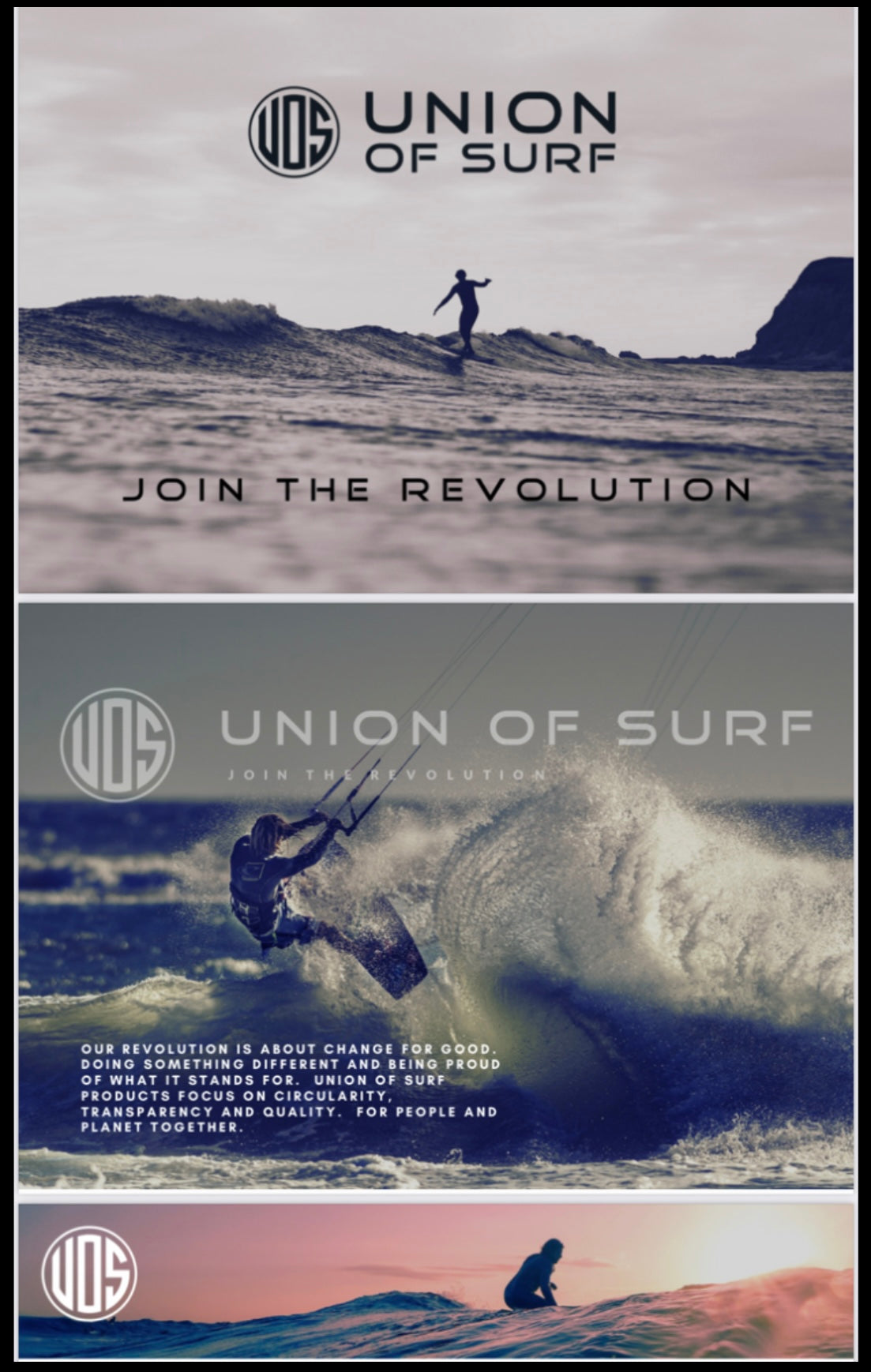 Union of Surf pipeline sunglasses, ebony wood veneer with grey lens.