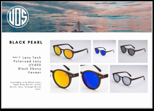 Union of Surf Black Pearl sunglasses and pearl sunglasses, polarised lens UV400