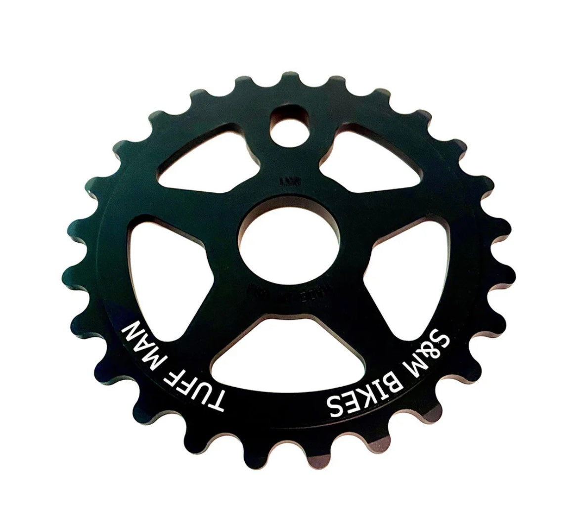 S&M TUFFMAN SPROCKET BLACK 24t BMX chain wheel, nationwide delivery is available.