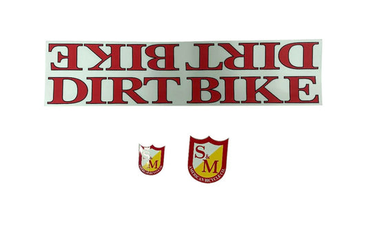S&M DIRT BIKE decals / sticker set.
