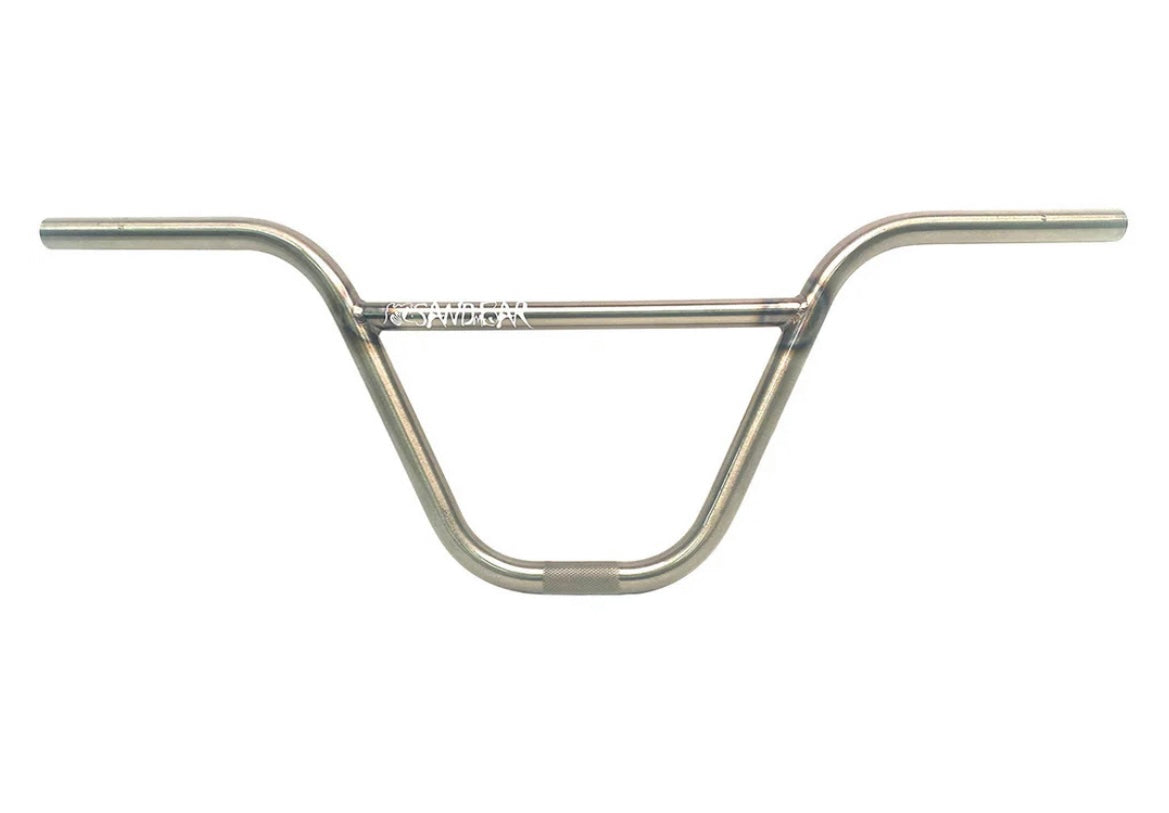 S&M Krone Sand Bar BMX handlebars available in Black and Gloss Clear