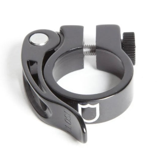 S&M QUICK RELEASE SEAT CLAMP 28.6MM FOR 25.4MM SEATPOST BLACK