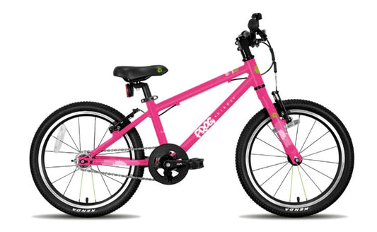 Brand New Frog Bike For Sale, Pink Frog 47 First Pedal Bike with 18” wheels, V brakes, very lightweight, nationwide delivery is available.