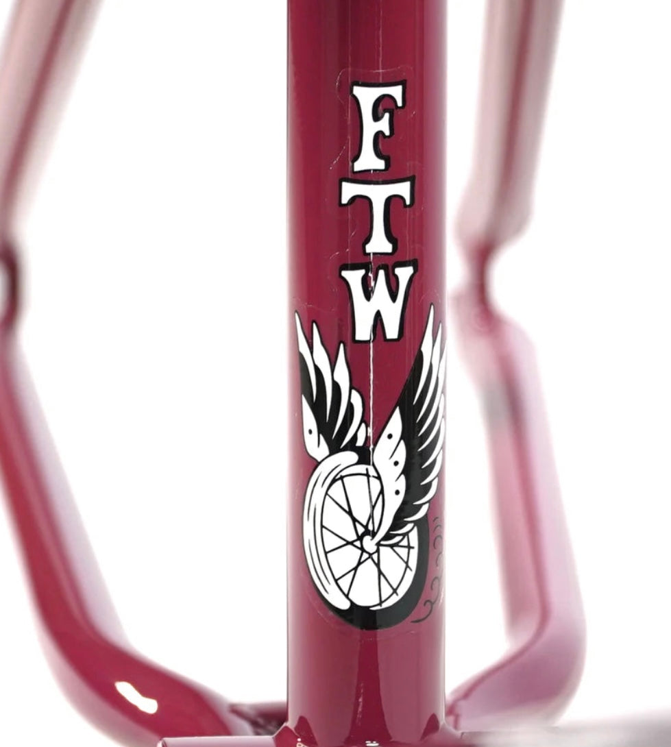 ALIVE FTW FRAME BURGUNDY 21” Top Tube, BMX Frame For Sale, nationwide delivery is available