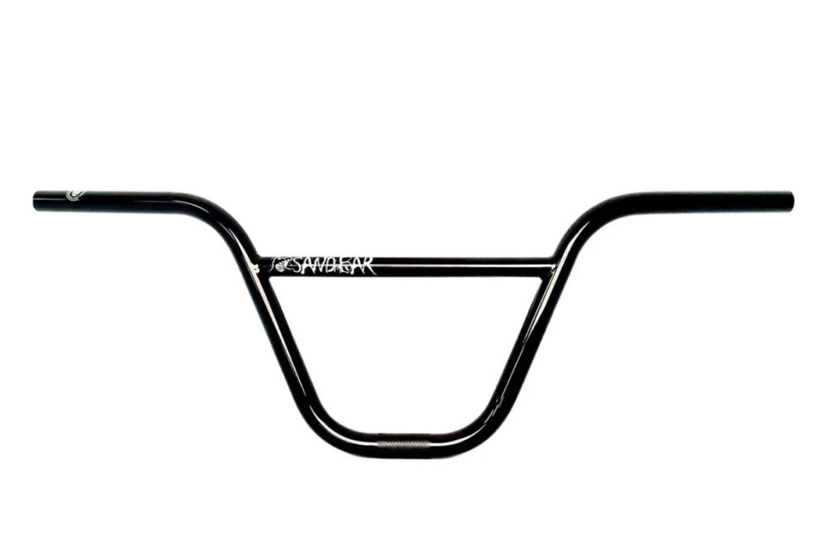 S&M Krone Sand Bar BMX handlebars available in Black and Gloss Clear