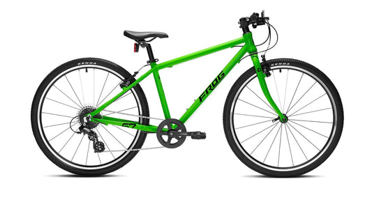 Brand New Frog Bike For Sale, Frog 67 Hybrid, available in Green,  Blue, Red and Black. 26” wheels, 8 speed, V brakes, very lightweight aluminium frame and forks, nationwide delivery is available.