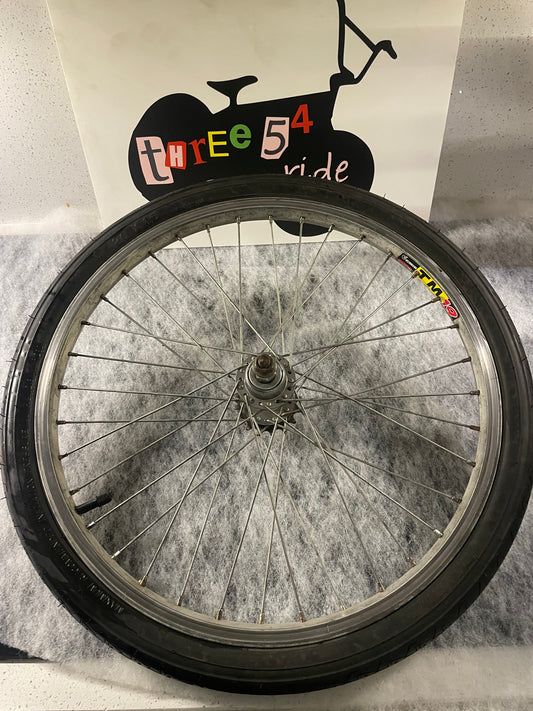 Used Bicycle rear wheel. 20” with new tyre and inner tube.