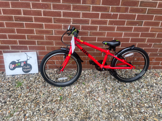 A Pre Loved Frog Bike For Sale, Red Frog 52s single speed 20” model, as new, 20” wheels, V brakes, 3 month warranty, nationwide delivery is available.