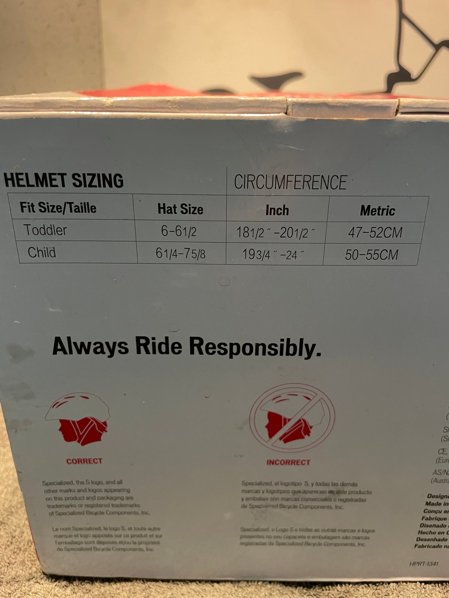 Specialized Youth girls bicycle helmet for sale 50cm - 55cm brand new in the box LAST ONE