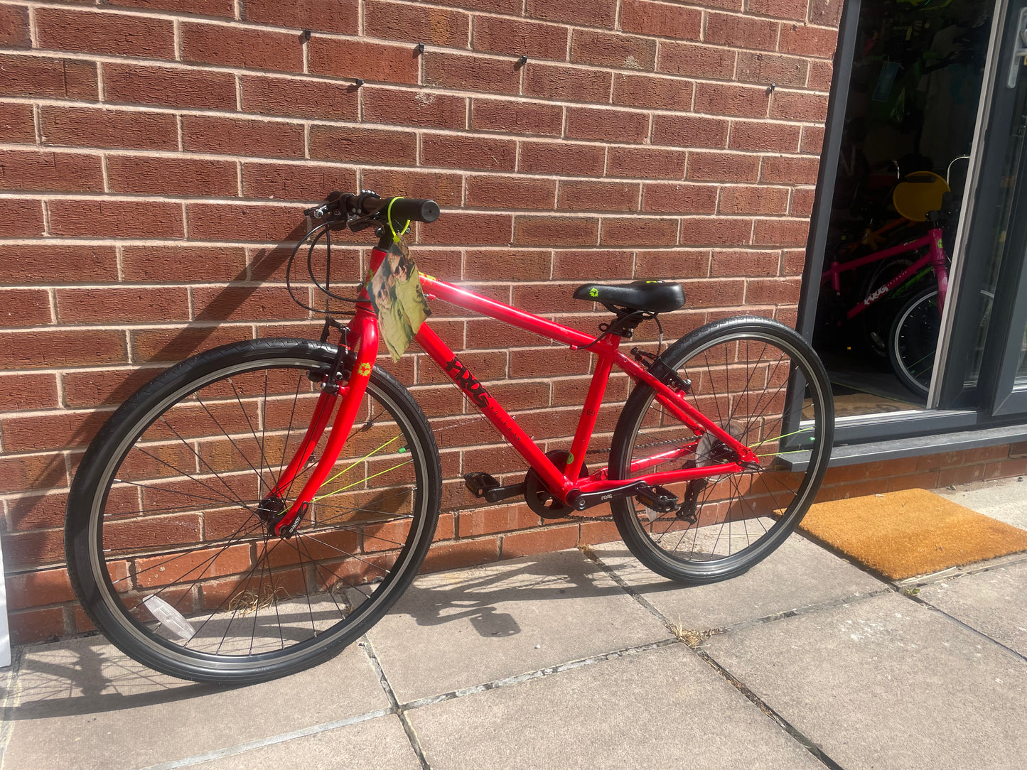 A Pre Loved Frog Bike For Sale, Red Frog 69, 26” wheels, 8 gears, V brakes, very lightweight, 3 months warranty, nationwide delivery is available.