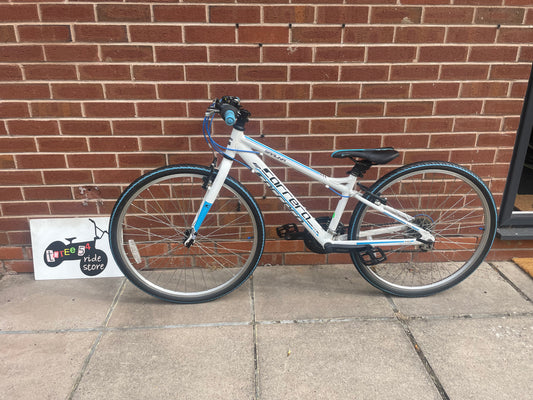 A Pre Loved Carrera For Sale, 26” Carrera Saruna, white and blue, 21 speed, V brakes, very lightweight, nationwide delivery is available.