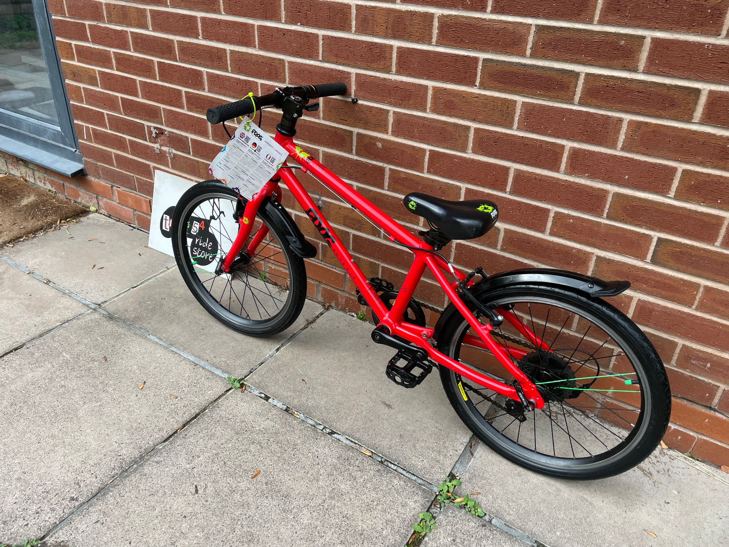 A Pre Loved Frog Bike For Sale, Red Frog 55, 20” wheels, 8 speed, V brakes, mudguards, very lightweight, nationwide delivery is available.