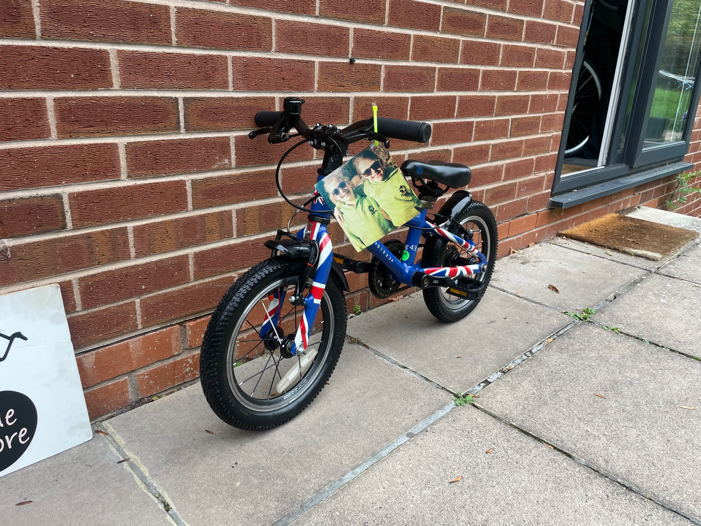 A Pre Loved Frog Bike For Sale Blue Frog 43, 14” wheels, V brakes, mudguards, very lightweight, nationwide delivery is available.