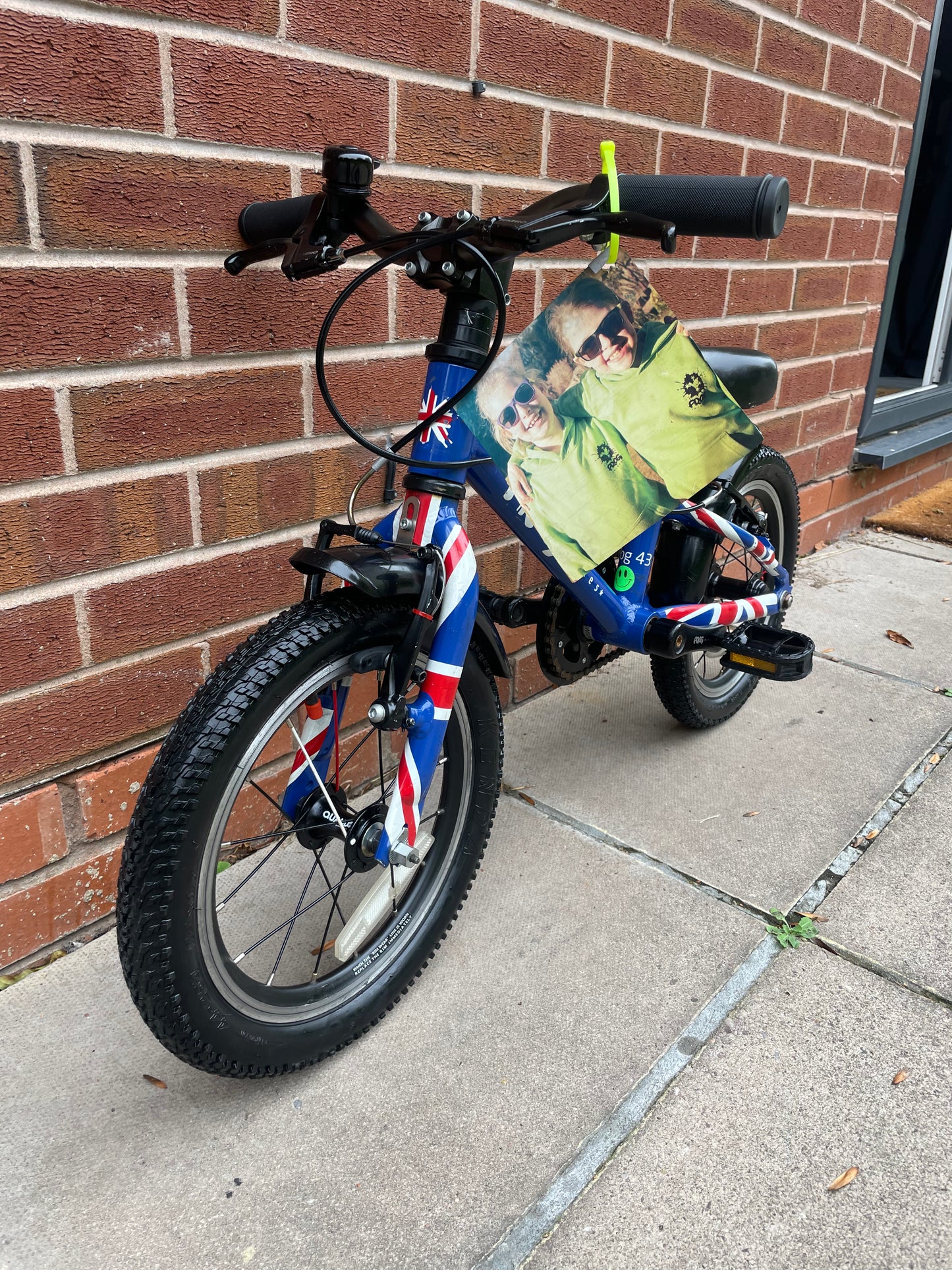 A Pre Loved Frog Bike For Sale Blue Frog 43, 14” wheels, V brakes, mudguards, very lightweight, nationwide delivery is available.