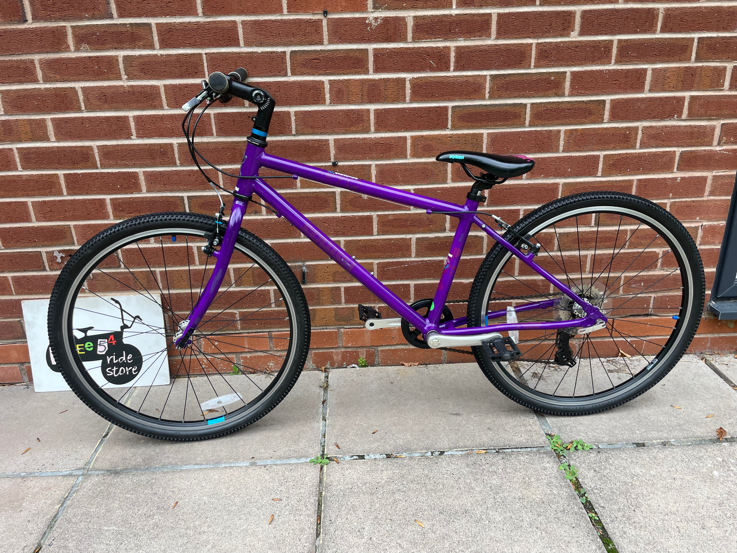A Pre Loved Squish Bike For Sale, 26” Purple Squish Bike, 8 speed, V brakes, very lightweight, fully serviced, nationwide delivery is available.