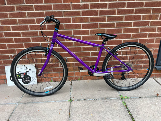 A Pre Loved Squish Bike For Sale, 26” Purple Squish Bike, 8 speed, V brakes, very lightweight, fully serviced, nationwide delivery is available.