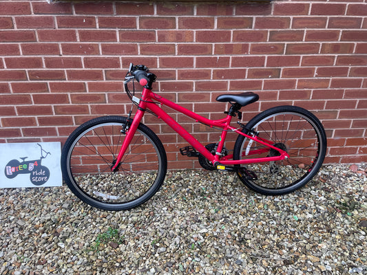 As New Carrera Saruna 24” wheels, mountain bike, Red, 21 speed, V brakes, aluminium pedals, stunning condition, lightweight aluminium frame, nationwide delivery is available.