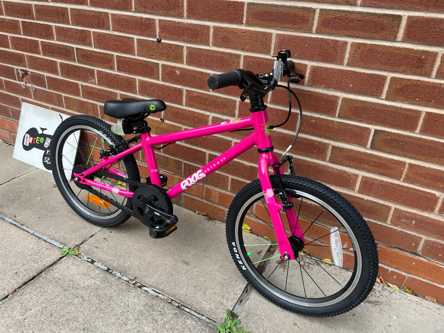 Brand New Frog Bike For Sale, Pink Frog 47 First Pedal Bike with 18” wheels, V brakes, very lightweight, nationwide delivery is available.