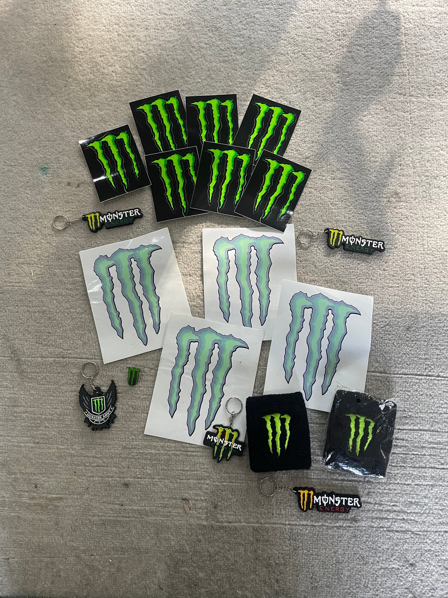 Monster Energy Window sticker Monster Energy Merchandise Shop reversed so sticks inside your window on your car, camper, race van etc