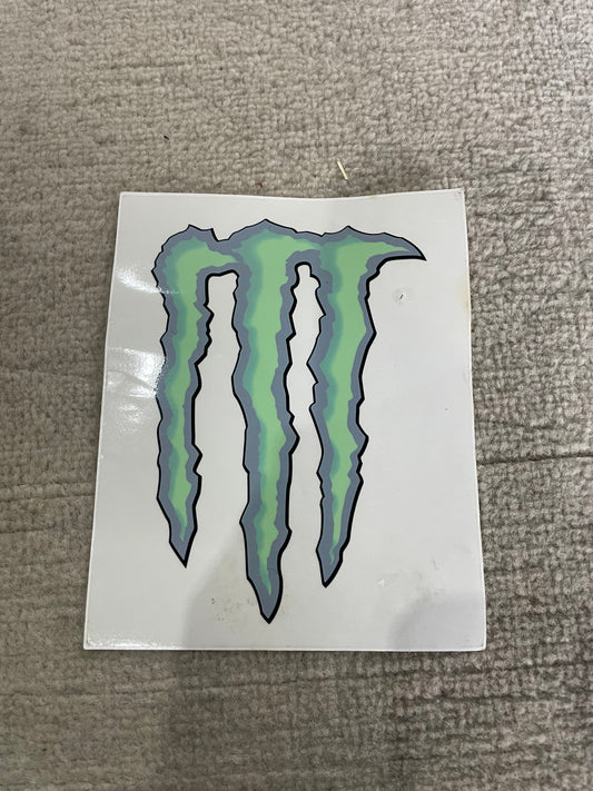 Monster Energy Window sticker Monster Energy Merchandise Shop reversed so sticks inside your window on your car, camper, race van etc