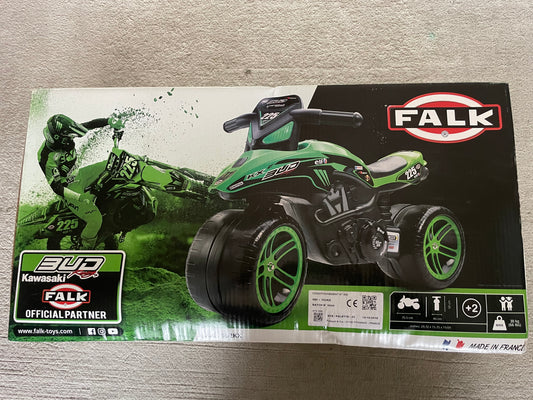 Brand new balance bike Falk balance bike Bud Racing Kawasaki balance bike motocross balance bike