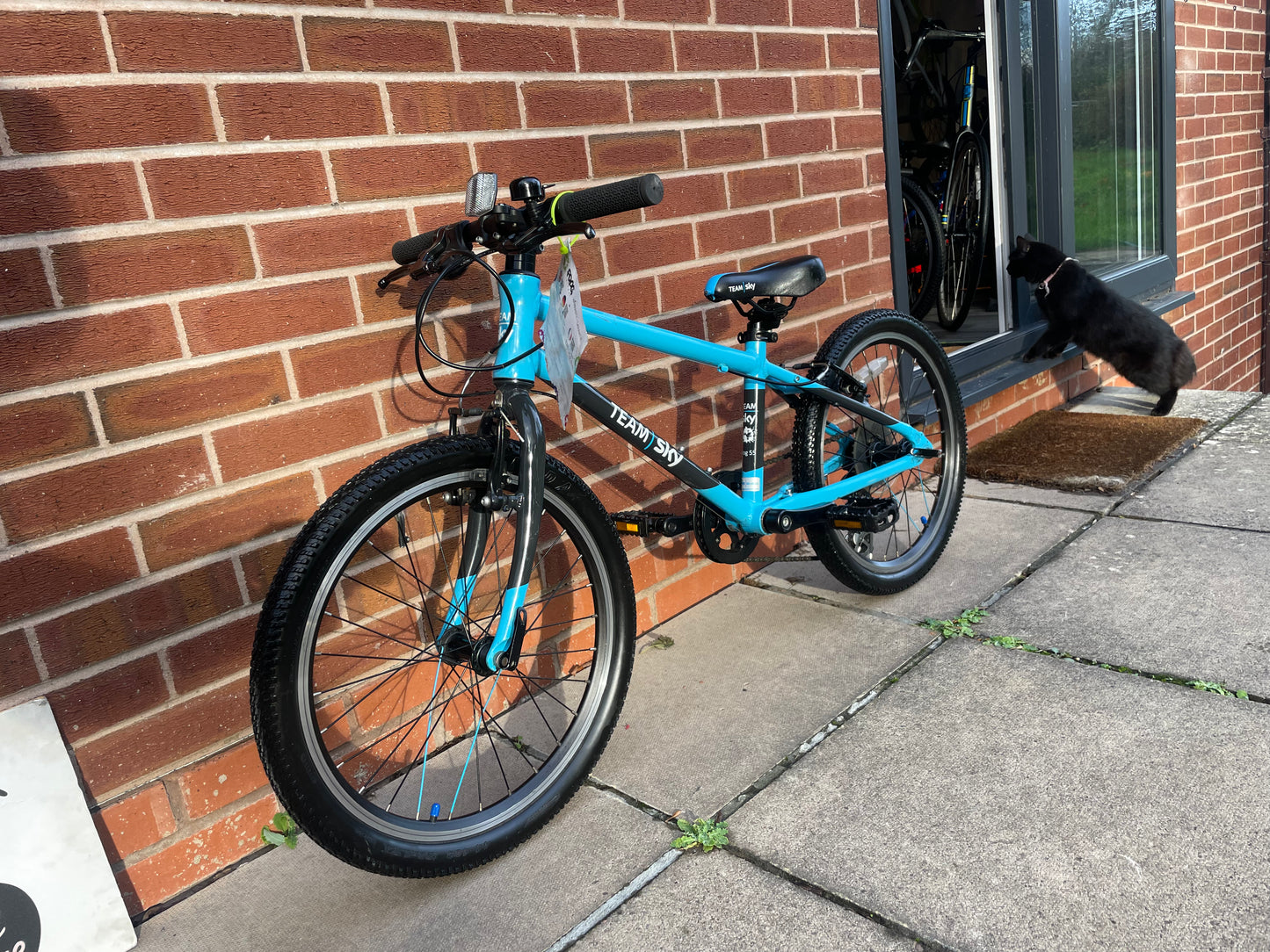 A Pre Loved Frog Bike For Sale, Team Sky Frog 55, Blue Frog 55, 20” wheels, 8 speed, V brakes, very lightweight, nationwide delivery is available.