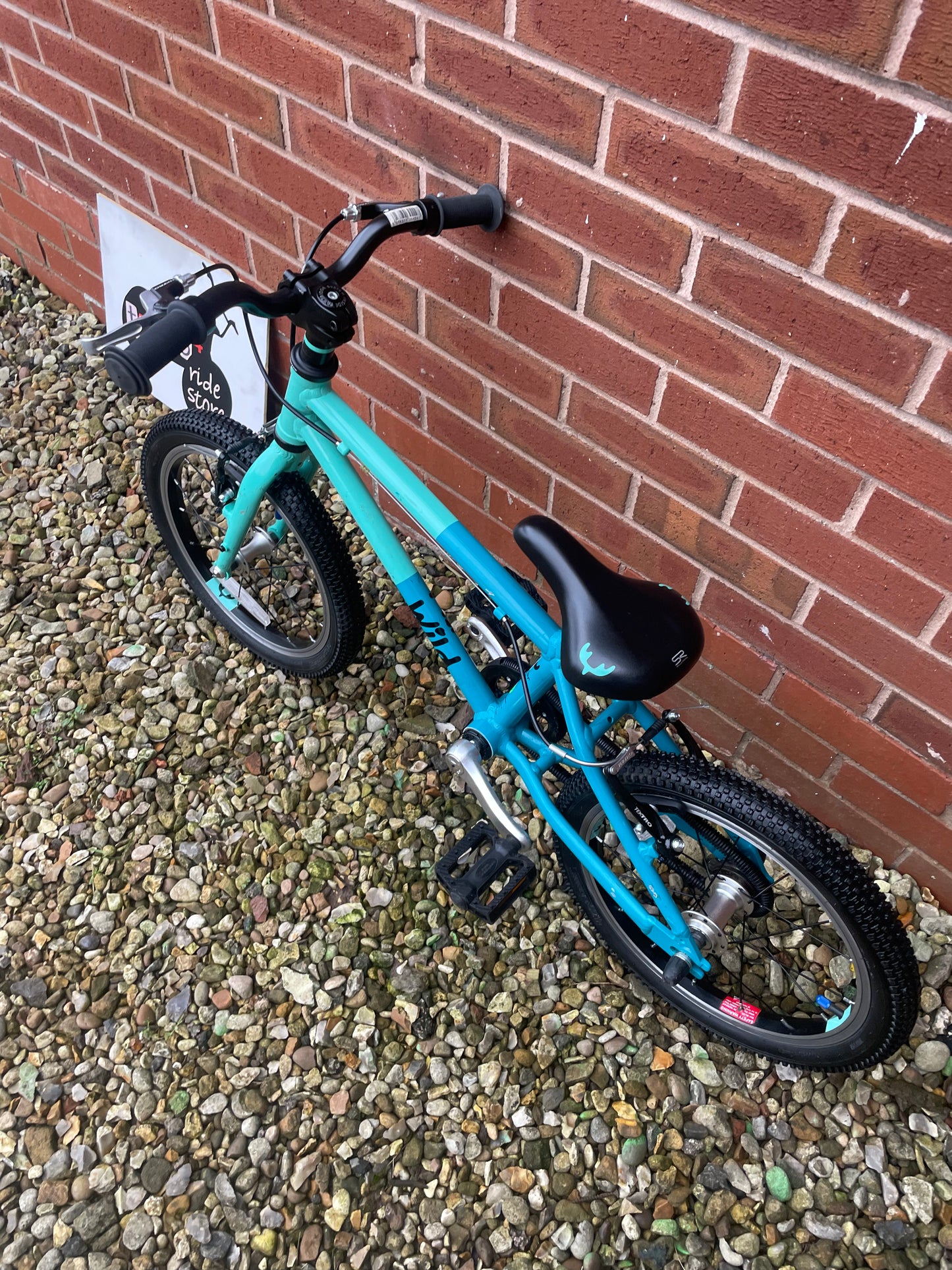 A Refurbished Wild Bikes 16” youth mountain bike, blue, V brakes, fully enclosed chain, very lightweight, nationwide delivery is available.