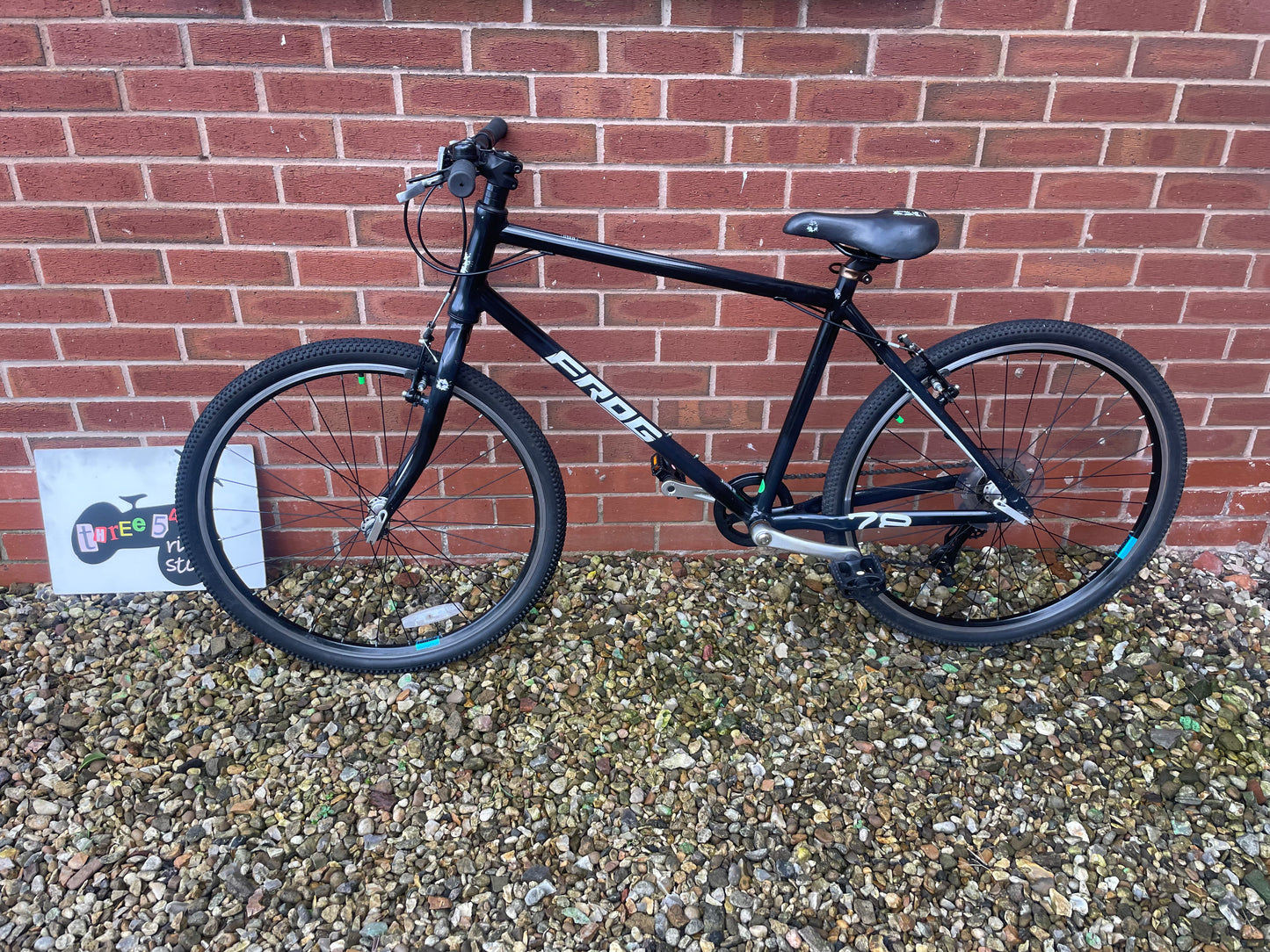 A Pre Loved Frog Bike For Sale, Black Frog 78, 26” wheels, V brakes, the biggest Frog, nationwide delivery is available.