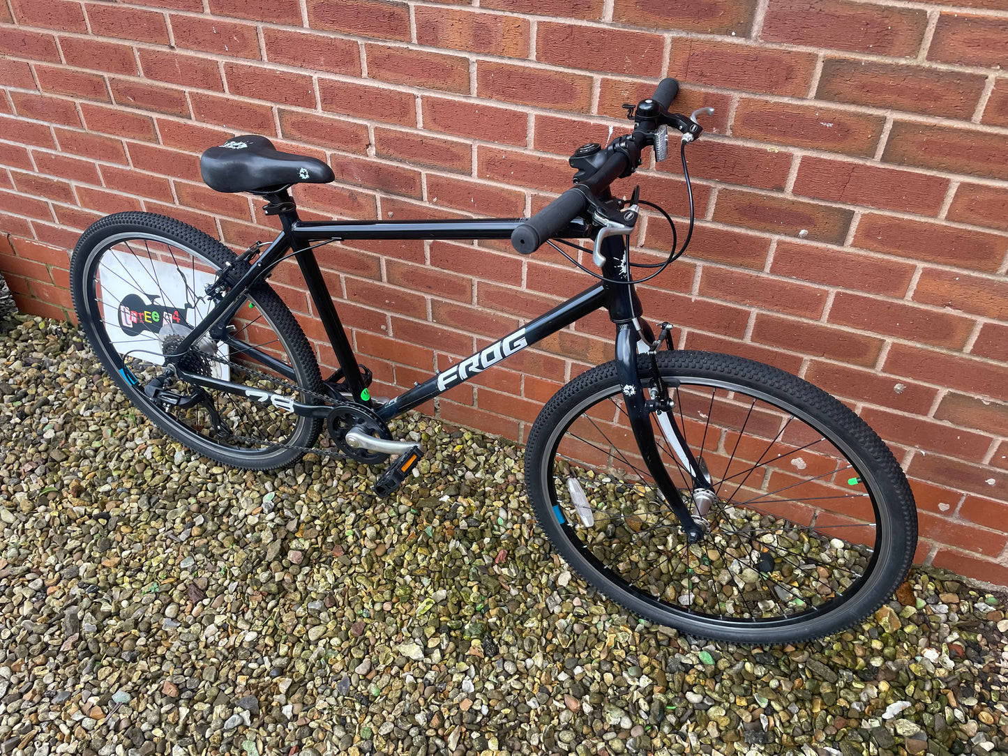 A Pre Loved Frog Bike For Sale, Black Frog 78, 26” wheels, V brakes, the biggest Frog, nationwide delivery is available.